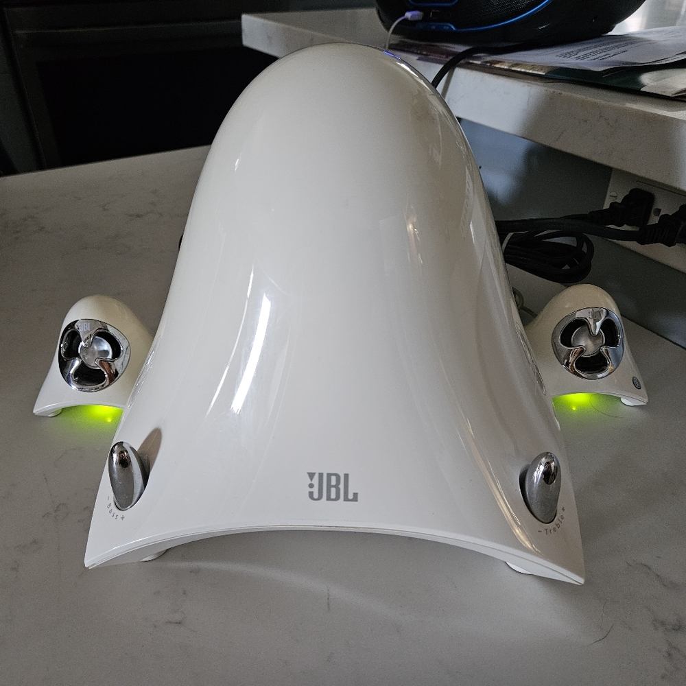 JBL Creature Subwoofer and speakers